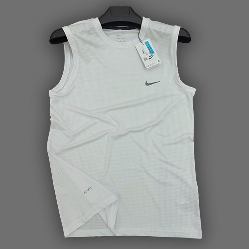 حلقه ای ورزشی مردانه نایک (NIKE DRI-FIT TSHIRT) رنگ سفید سایز XL